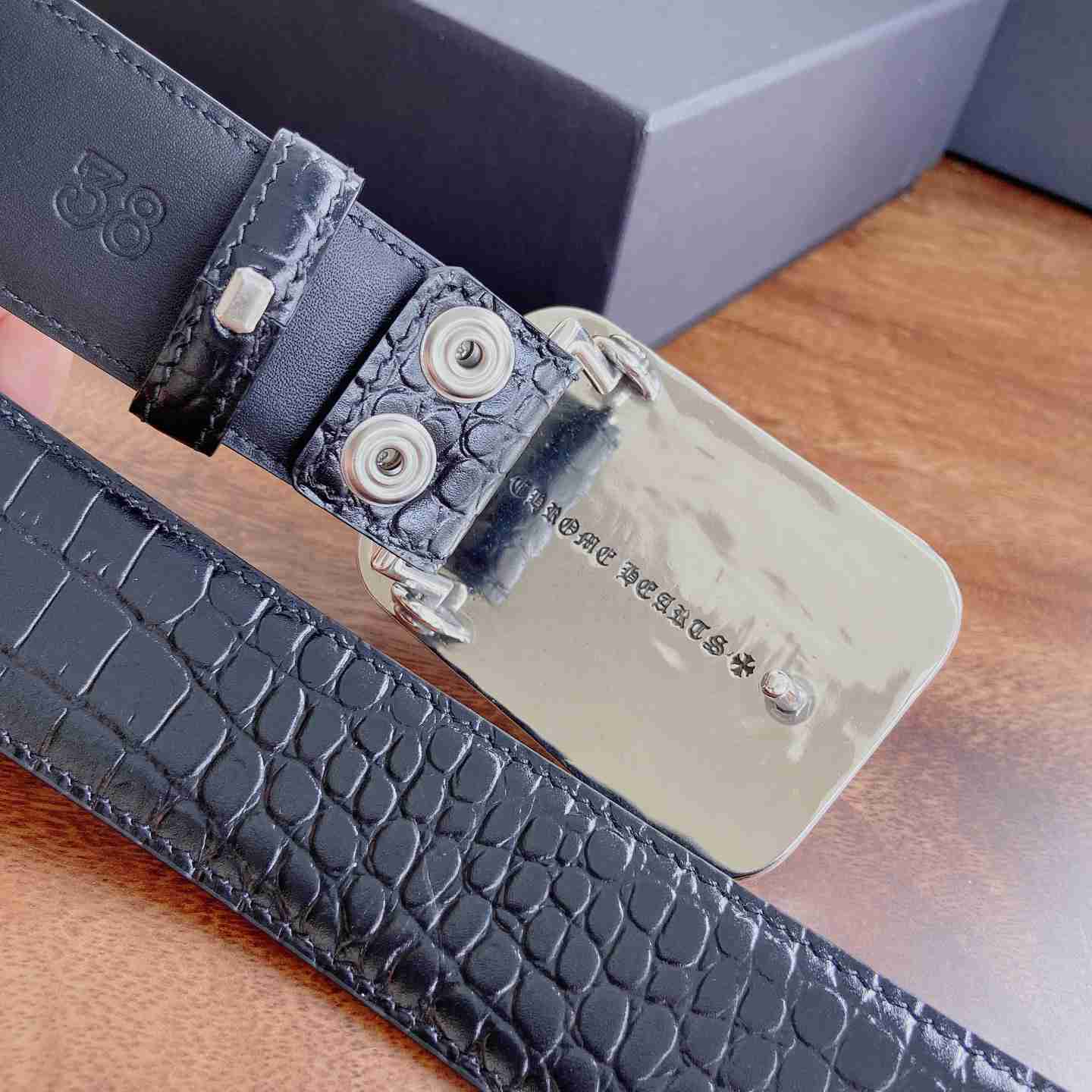 Chrome Hearts Leather Belt   - DesignerGu