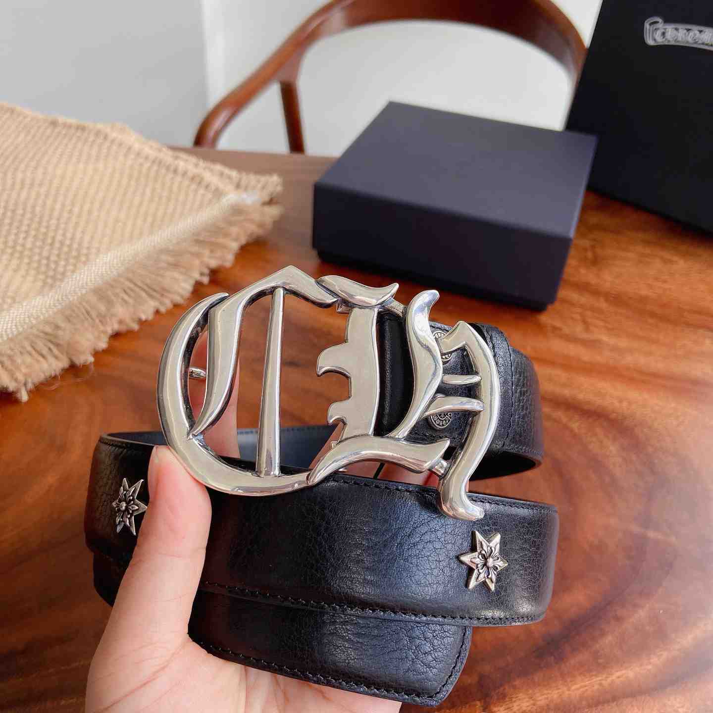 Chrome Hearts Leather Belt   - DesignerGu