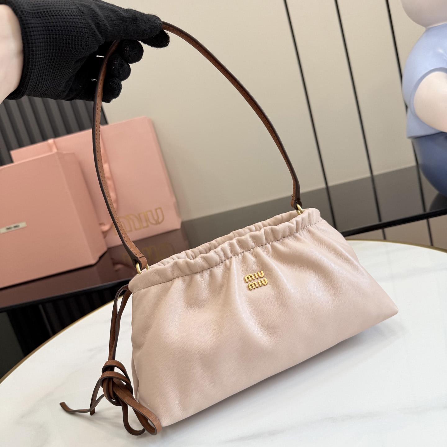 Miu Miu Nappa Leather Pouch 5NE030 - DesignerGu