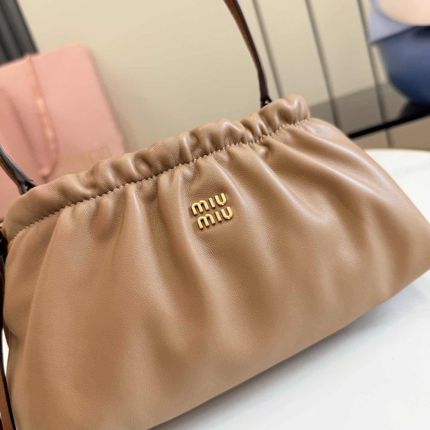 Miu Miu Nappa Leather Pouch 5NE030 - DesignerGu