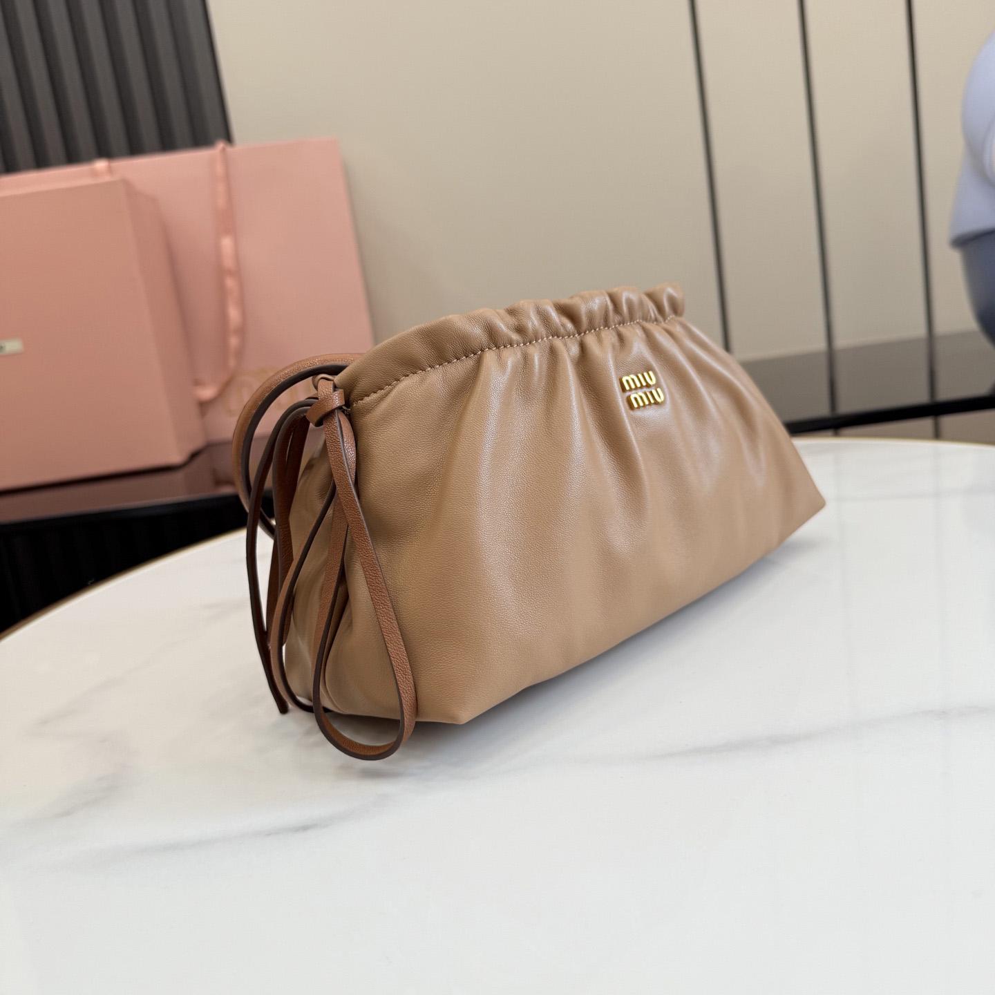 Miu Miu Nappa Leather Pouch 5NE030 - DesignerGu