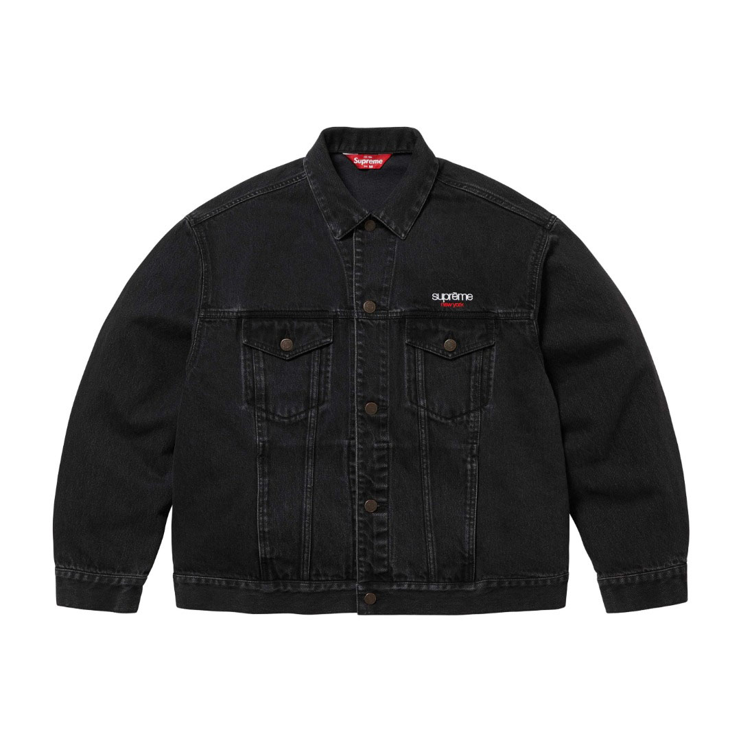 Supreme Denim Trucker Jacket 'Black' - DesignerGu