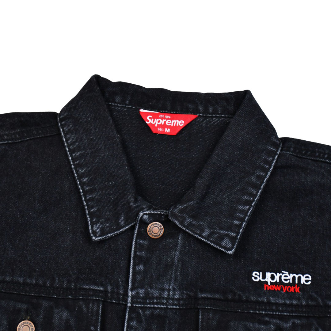 Supreme Denim Trucker Jacket 'Black' - DesignerGu