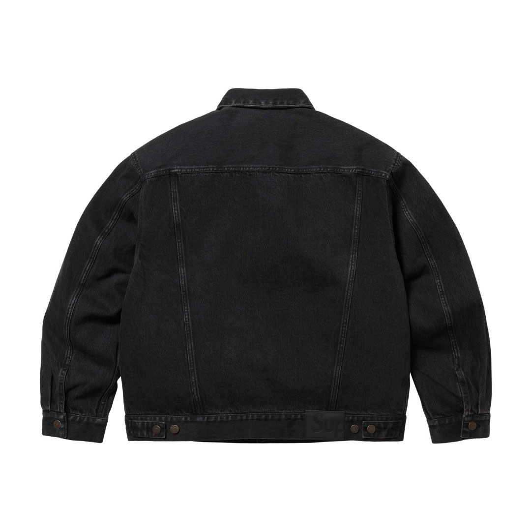 Supreme Denim Trucker Jacket 'Black' - DesignerGu