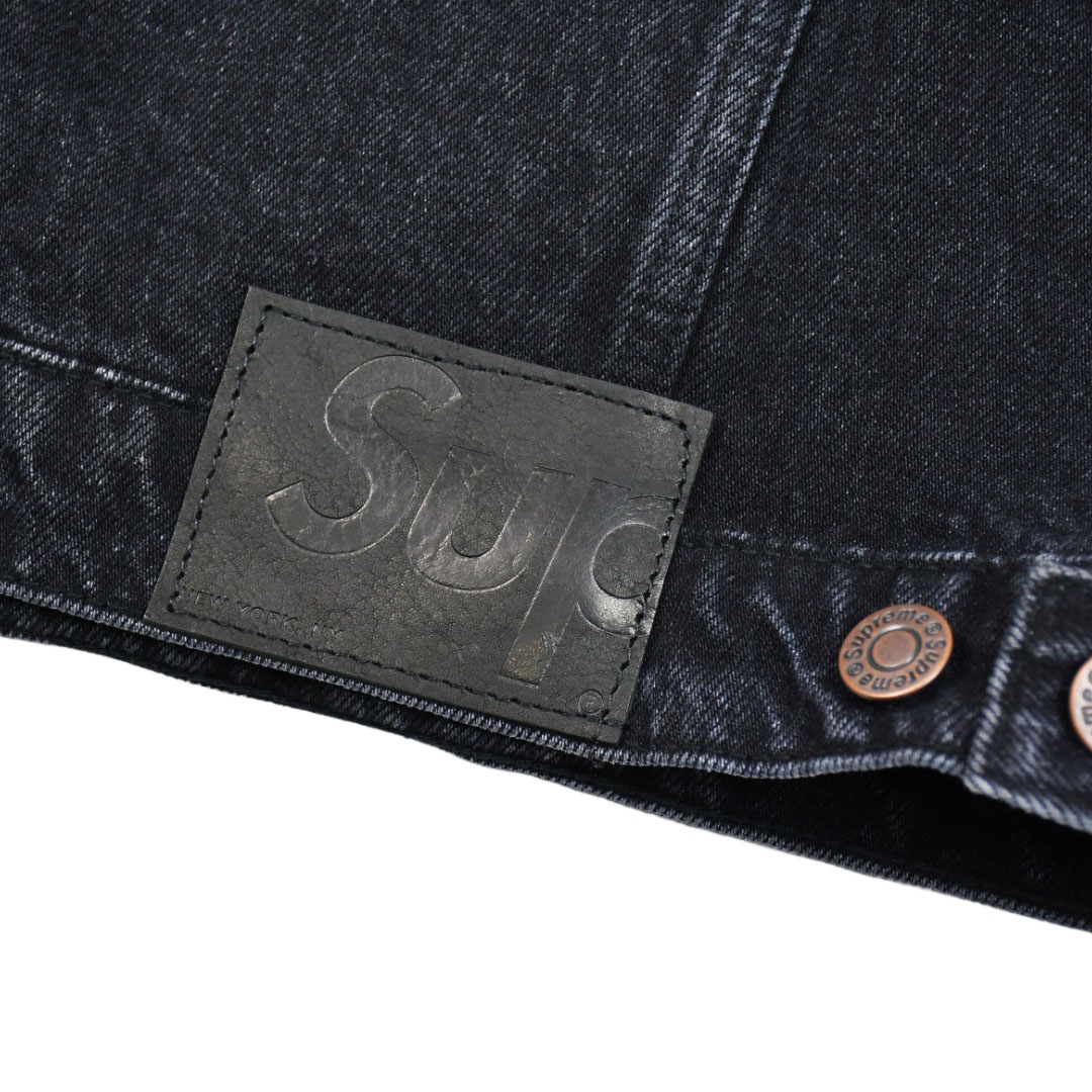 Supreme Denim Trucker Jacket 'Black' - DesignerGu
