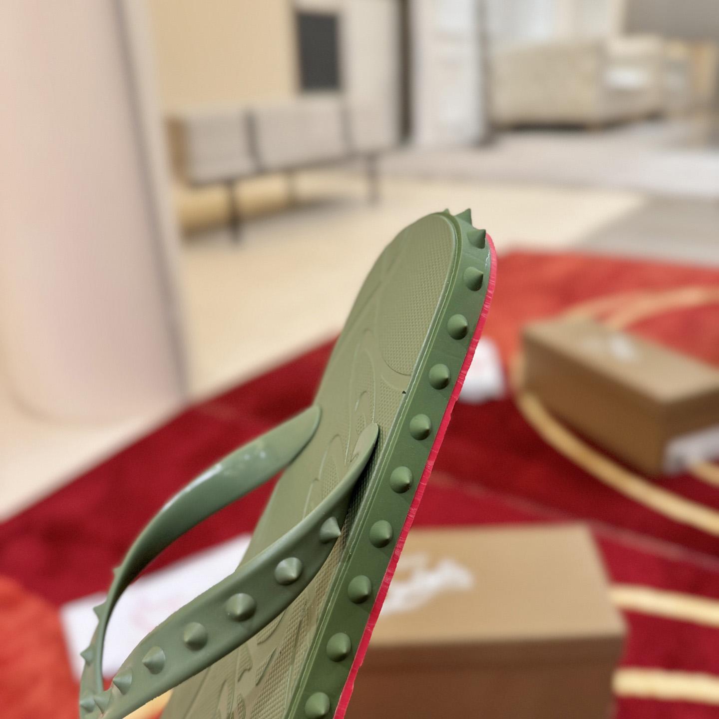 Christian Louboutin Super Loubi Flip Flops - DesignerGu