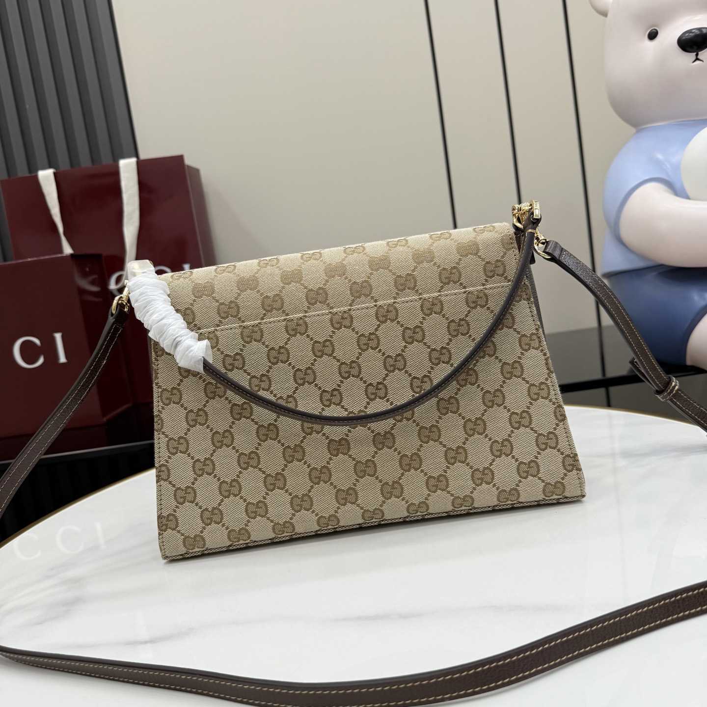 Gucci Horsebit Duomo Medium Top Handle Bag A006N6 - DesignerGu