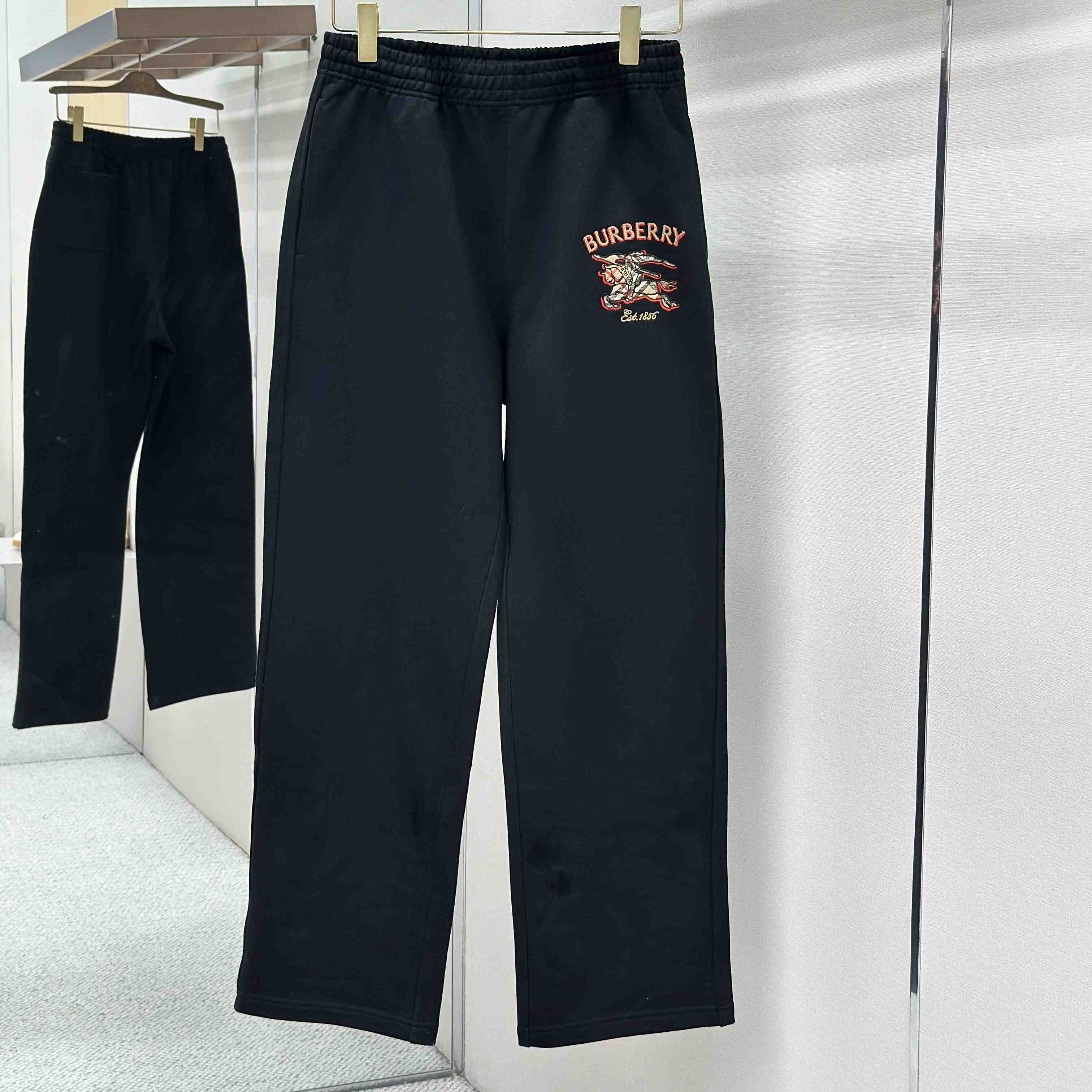 Burberry Knight Check Cotton Track Pants - DesignerGu