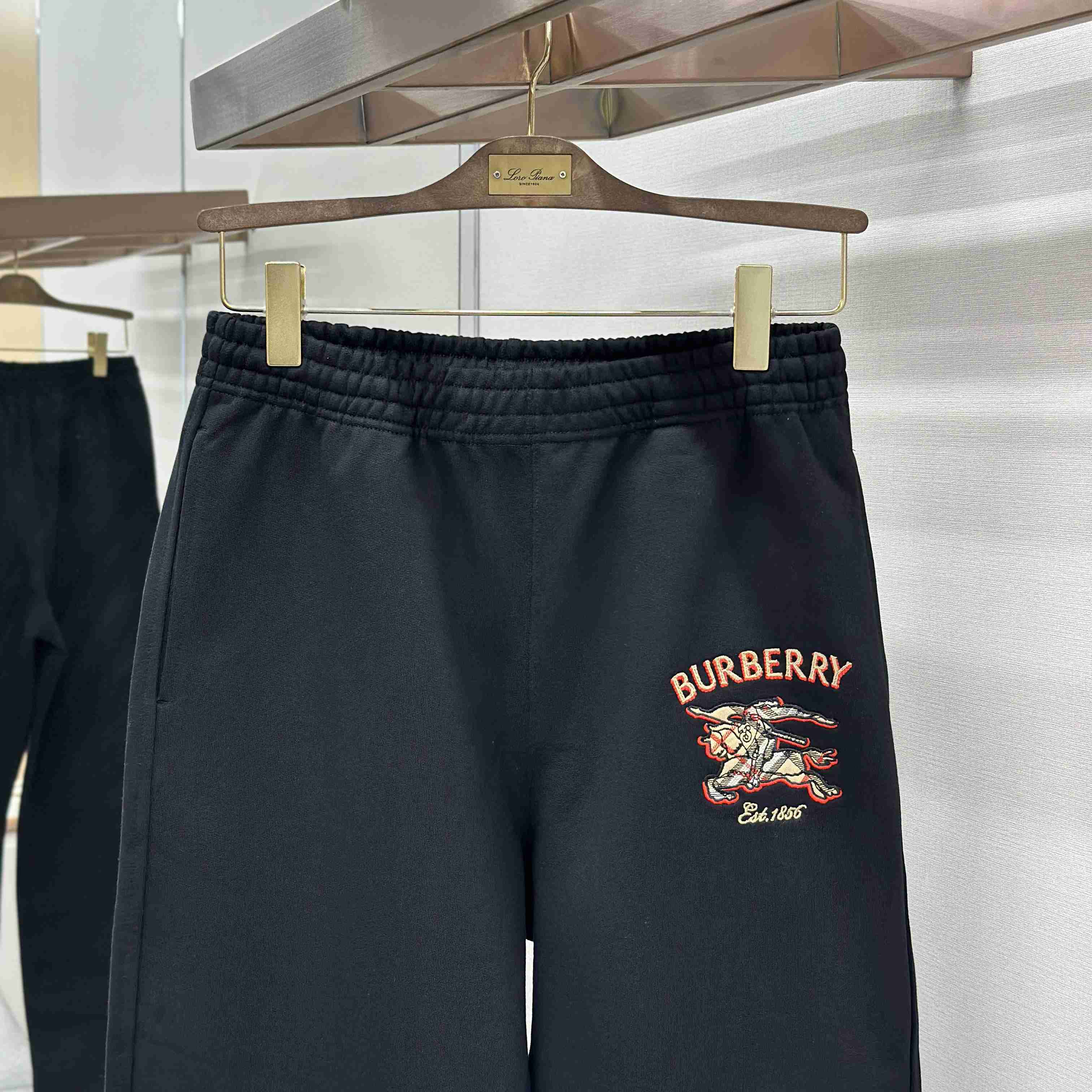 Burberry Knight Check Cotton Track Pants - DesignerGu