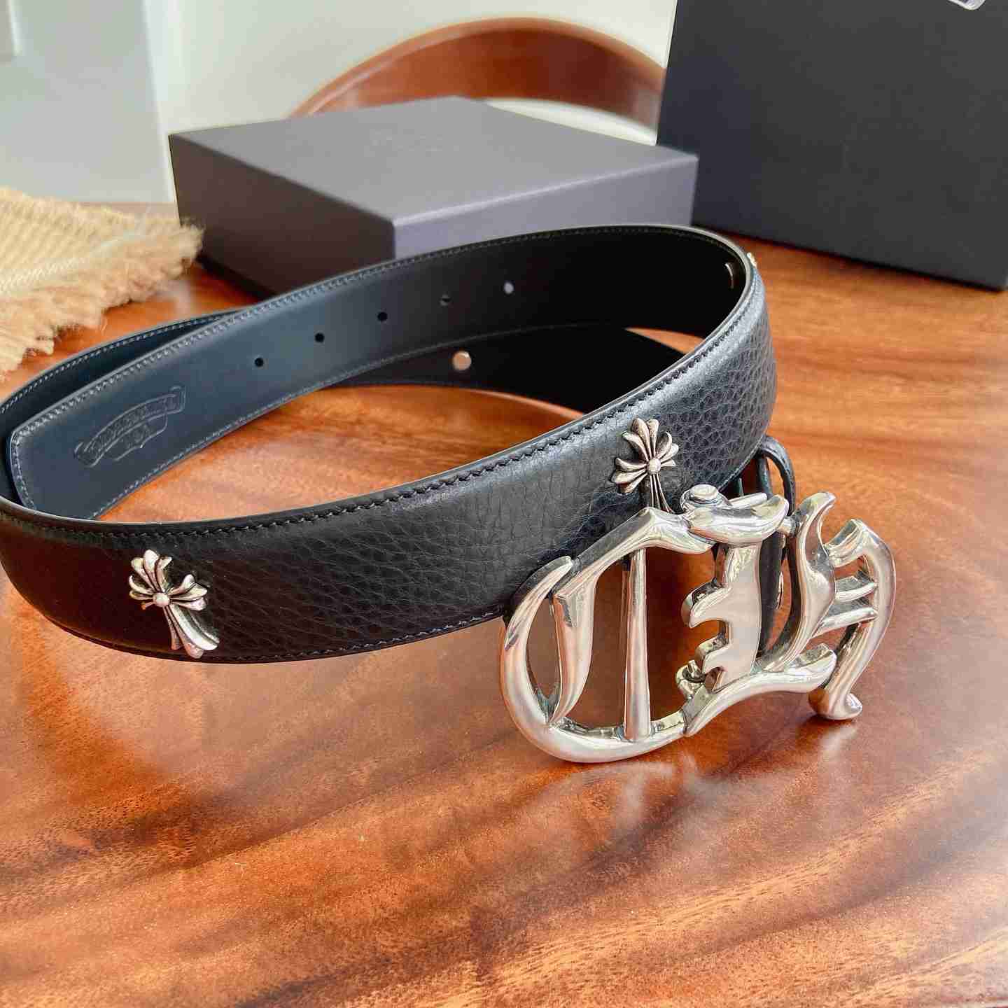 Chrome Hearts Leather Belt   - DesignerGu