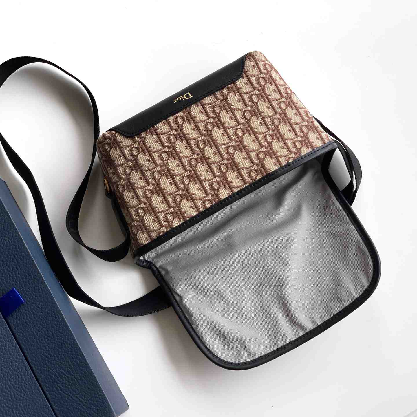 Dior Mini Dior Jett Messenger Bag With Flap - DesignerGu