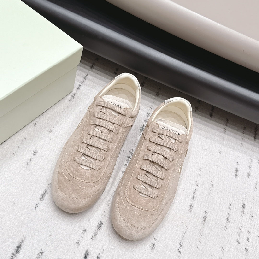 Burberry Suede Knight Runner Sneakers​ - DesignerGu