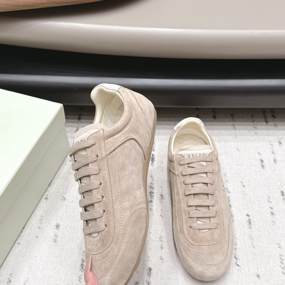 Burberry Suede Knight Runner Sneakers​ - DesignerGu