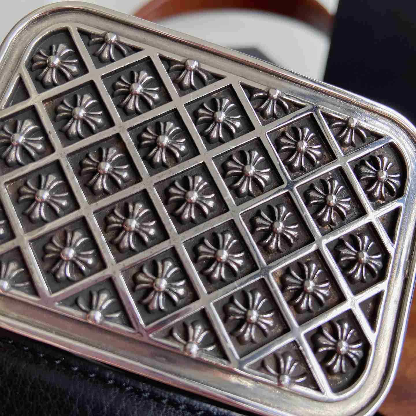 Chrome Hearts Leather Belt   - DesignerGu