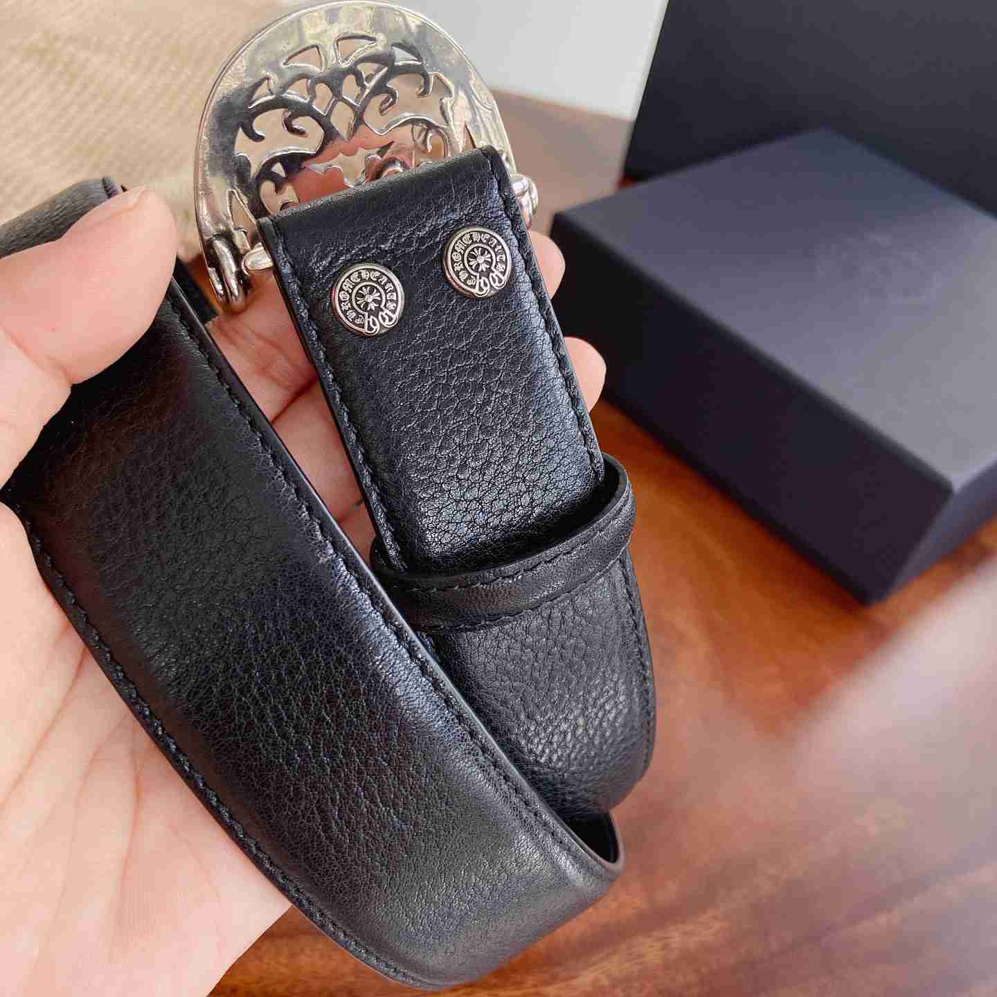 Chrome Hearts Leather Belt   - DesignerGu