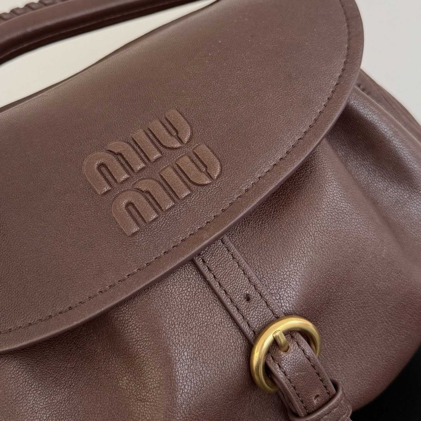 Miu Miu Rendez-Vous Nappa Leather Bag - DesignerGu