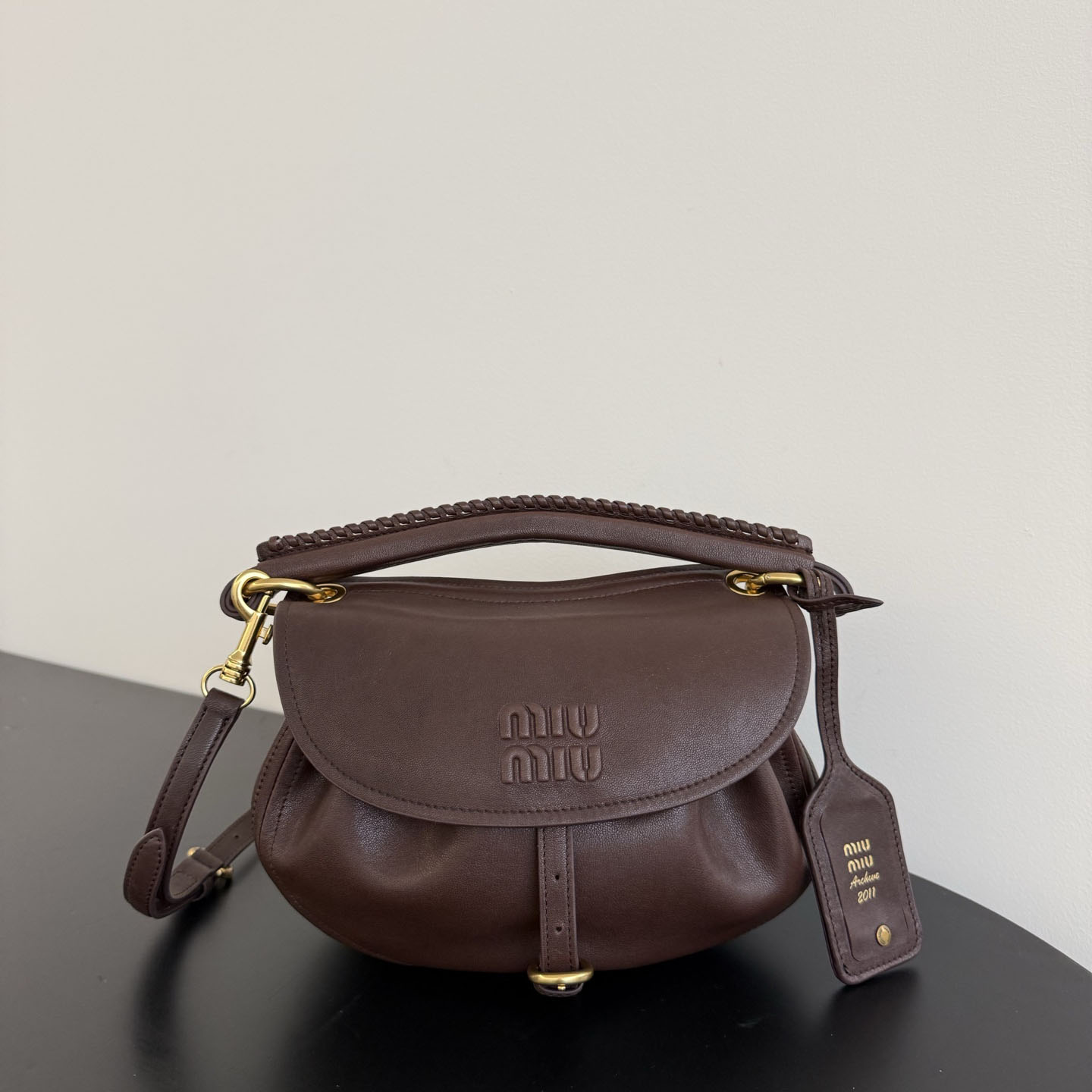 Miu Miu Rendez-Vous Nappa Leather Bag - DesignerGu