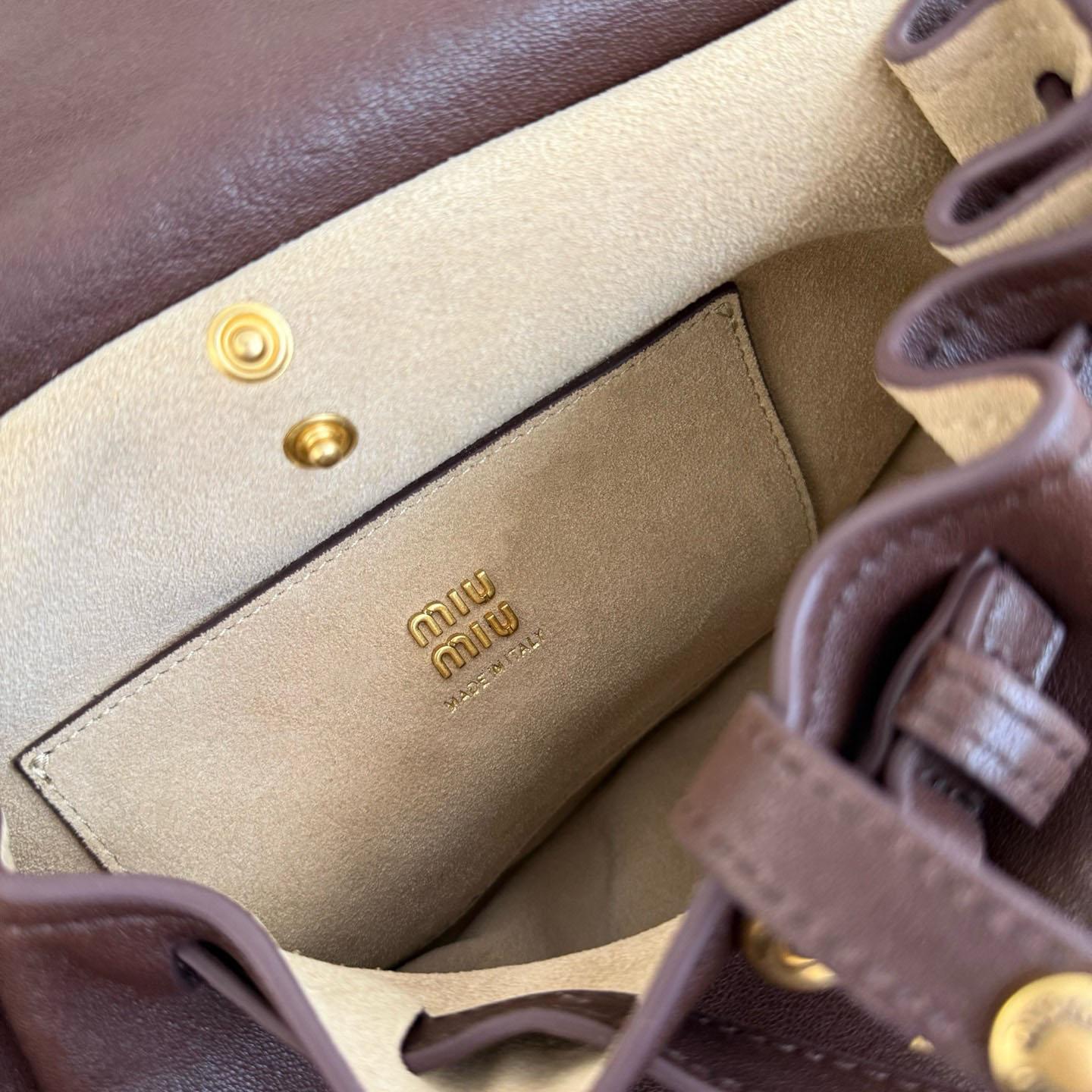 Miu Miu Rendez-Vous Nappa Leather Bag - DesignerGu