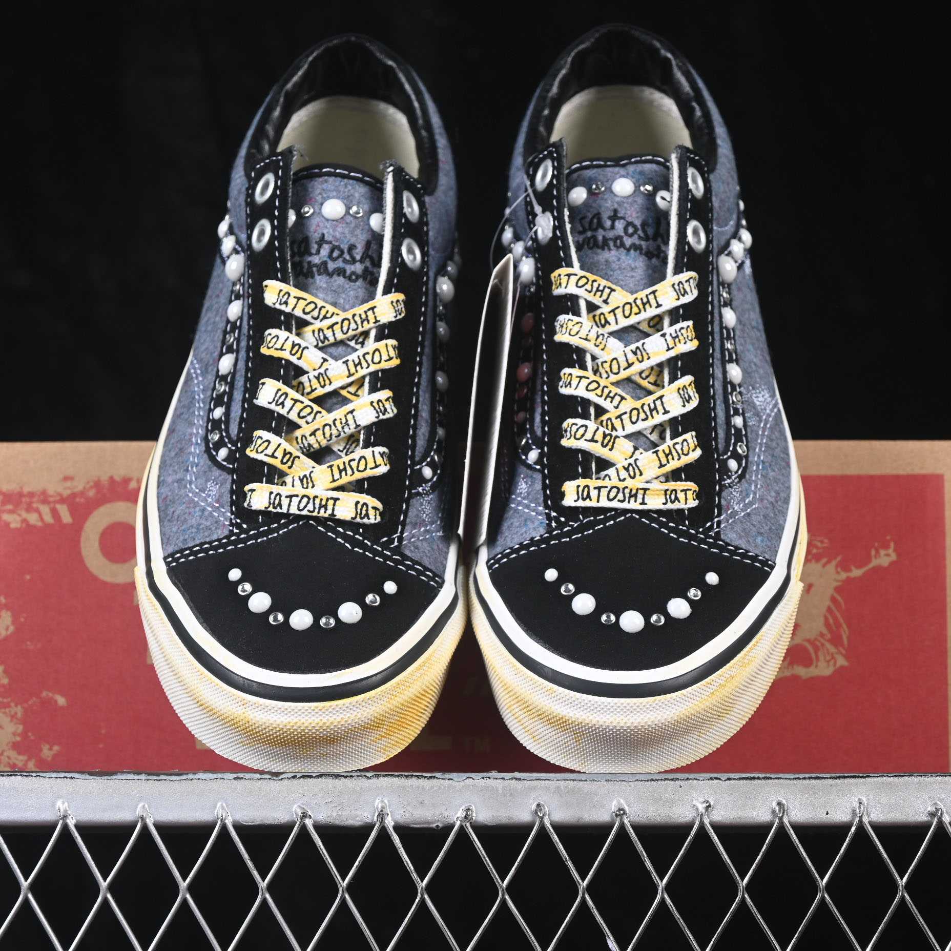 Vans X Satoshi Nakamoto Moving Blanket Old Skool Sneakers - DesignerGu