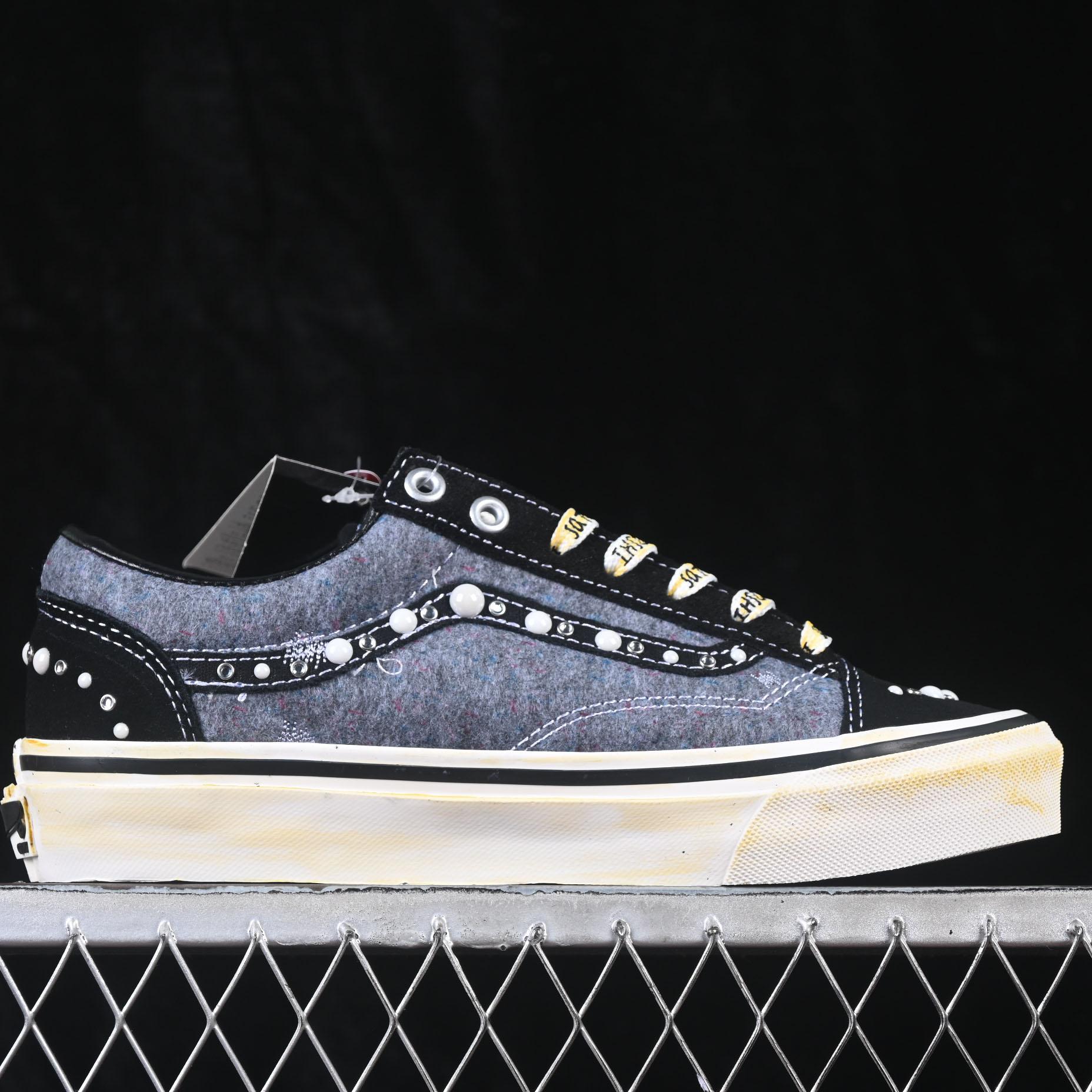 Vans X Satoshi Nakamoto Moving Blanket Old Skool Sneakers - DesignerGu