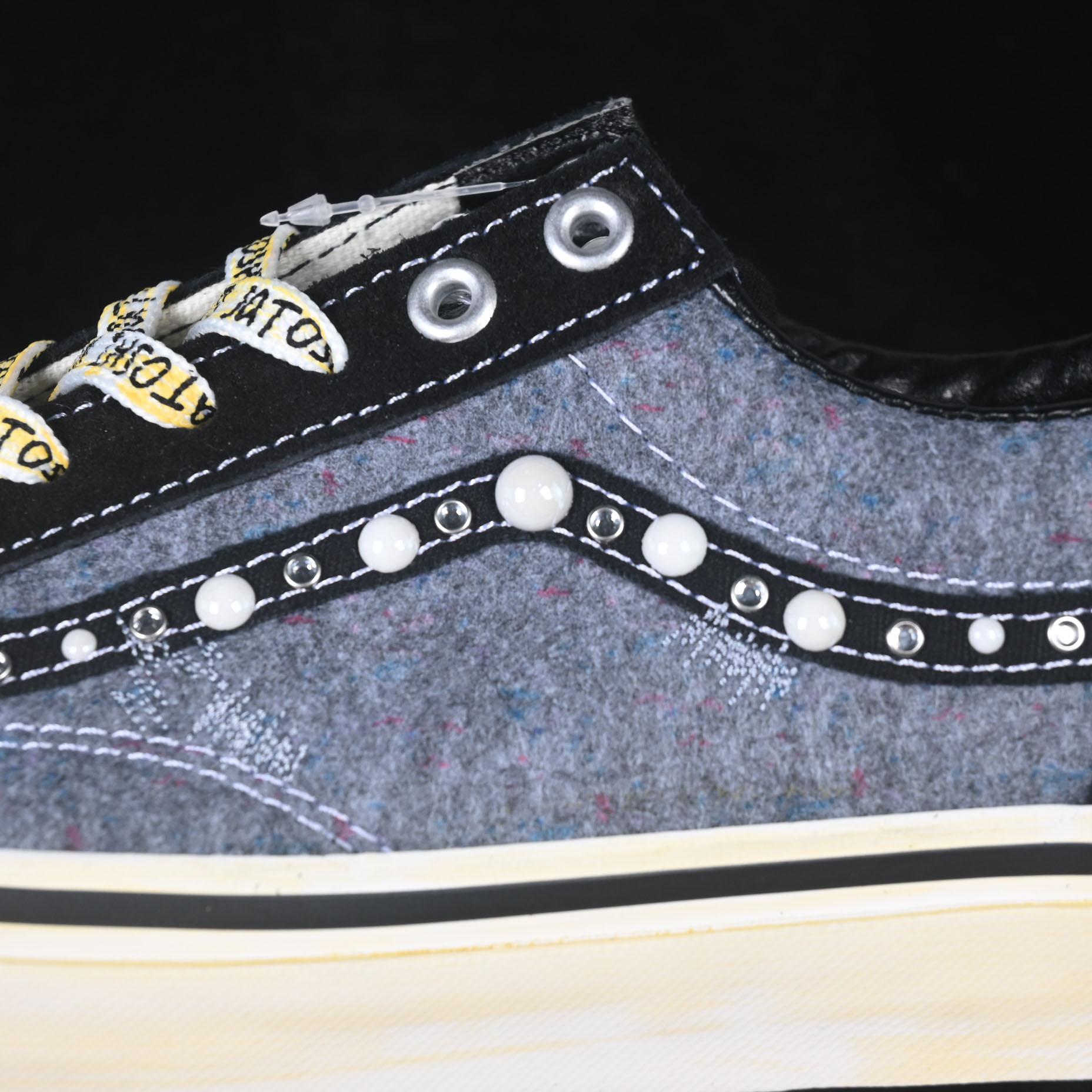 Vans X Satoshi Nakamoto Moving Blanket Old Skool Sneakers - DesignerGu