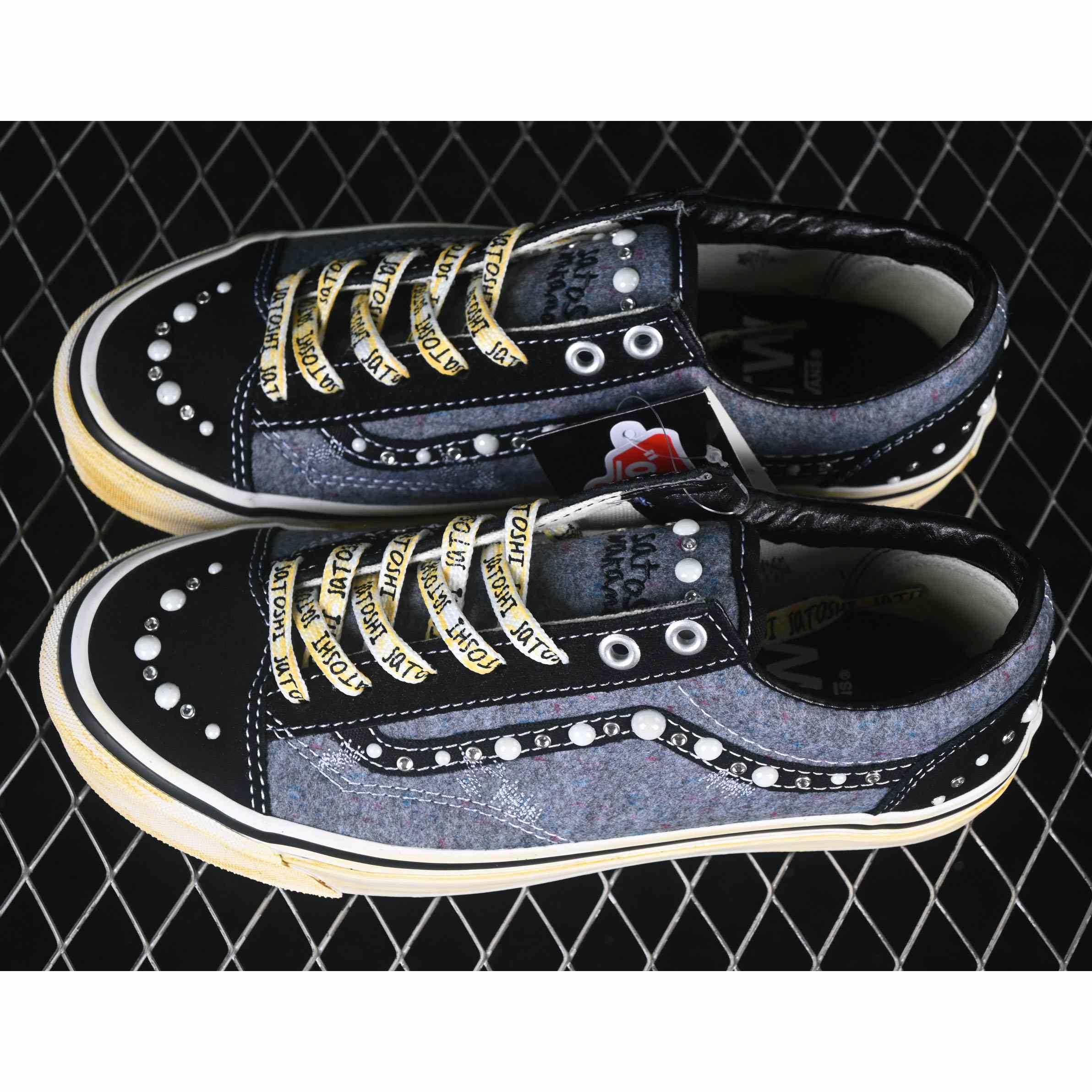 Vans X Satoshi Nakamoto Moving Blanket Old Skool Sneakers - DesignerGu
