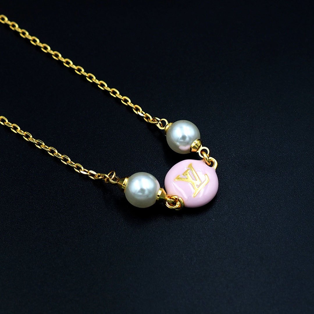 Louis Vuitton LV Pearly Confetti Necklace M04159 - DesignerGu
