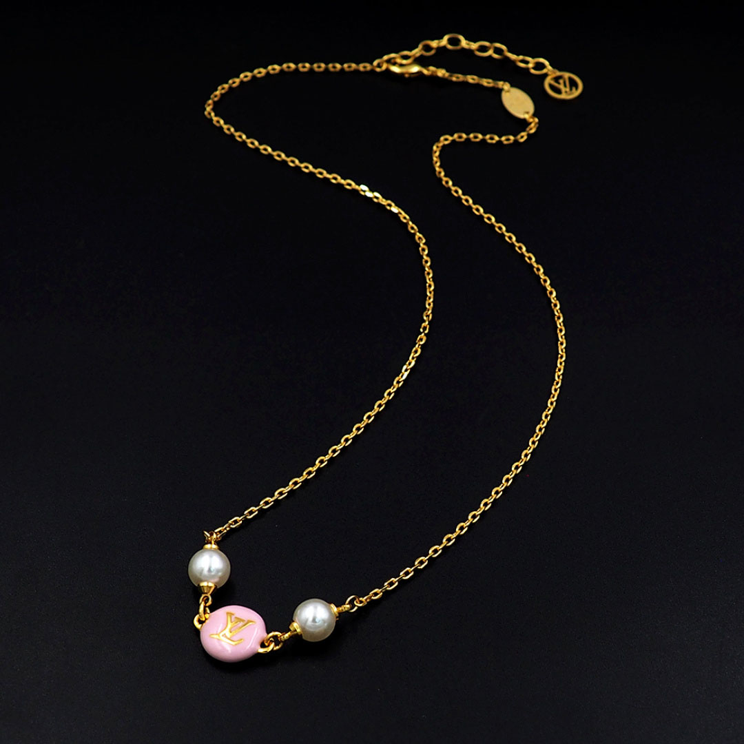 Louis Vuitton LV Pearly Confetti Necklace M04159 - DesignerGu