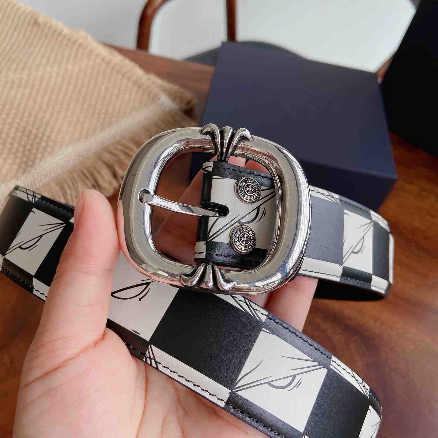 Chrome Hearts Leather Belt   - DesignerGu