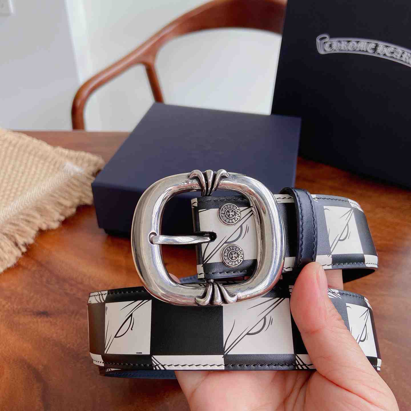 Chrome Hearts Leather Belt   - DesignerGu