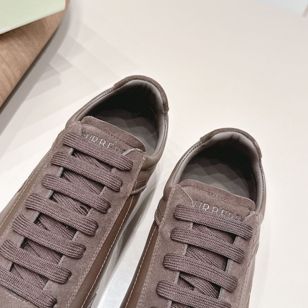 Burberry Suede Knight Runner Sneakers​ - DesignerGu