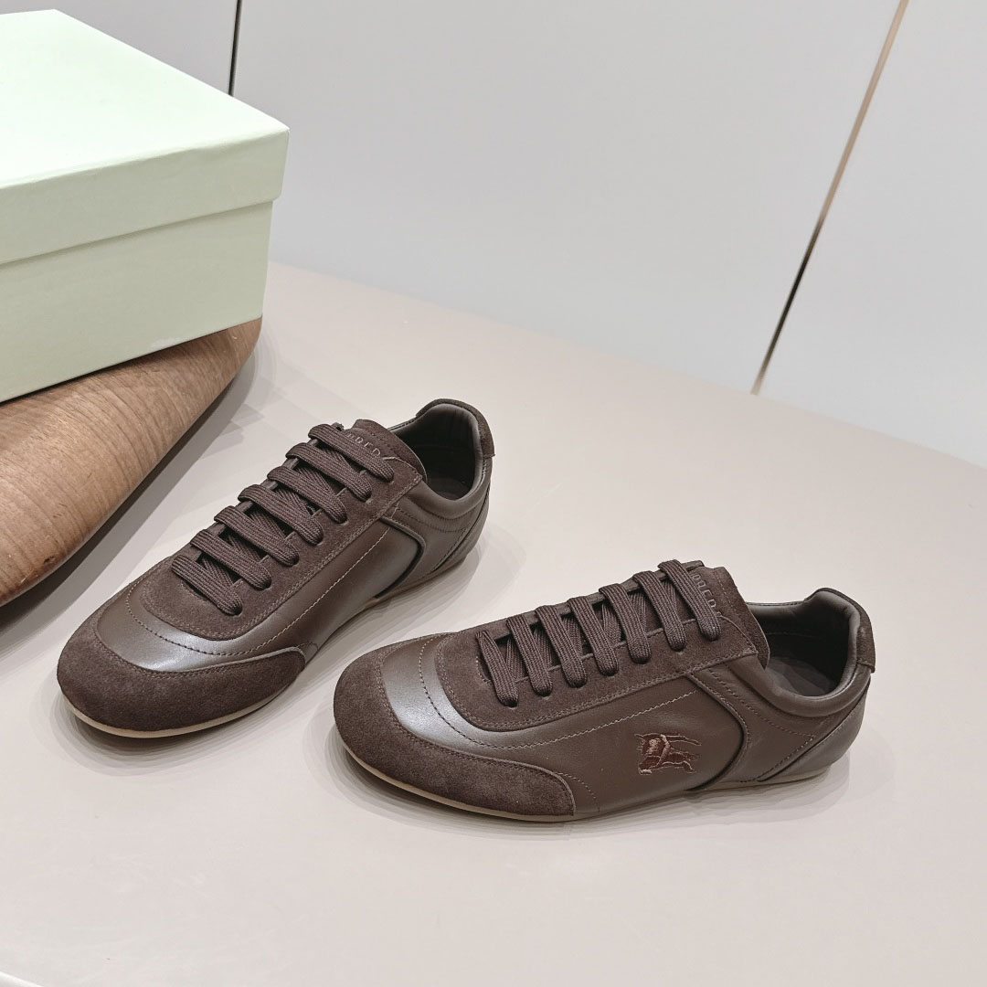 Burberry Suede Knight Runner Sneakers​ - DesignerGu