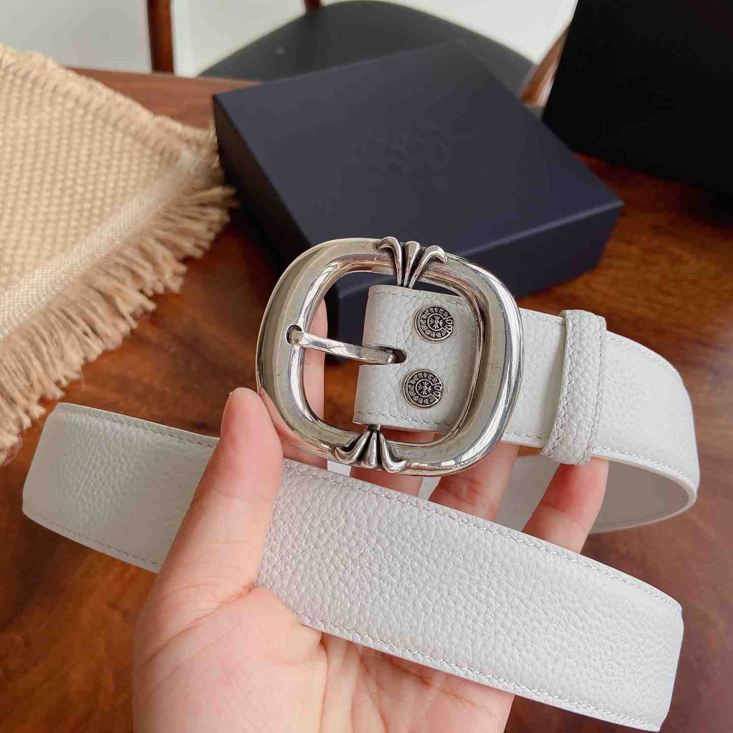 Chrome Hearts Leather Belt   - DesignerGu