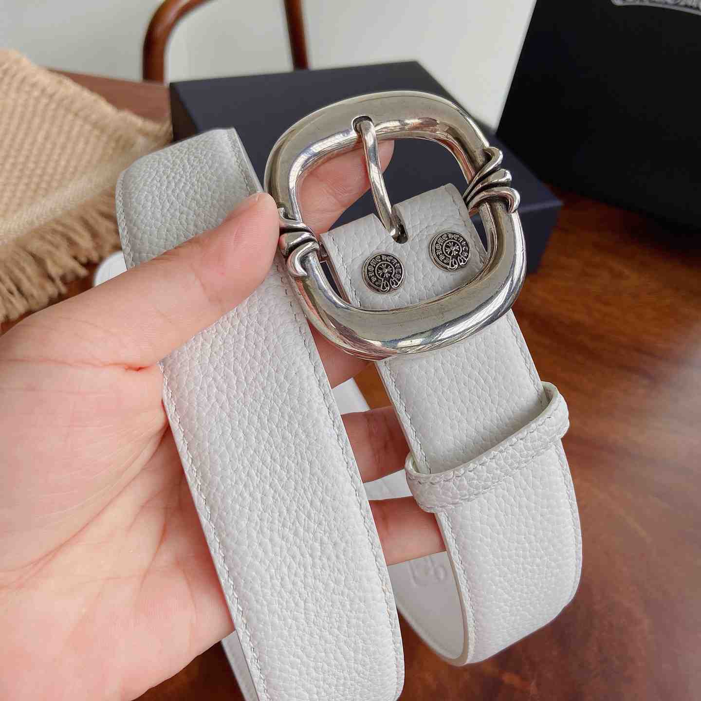 Chrome Hearts Leather Belt   - DesignerGu