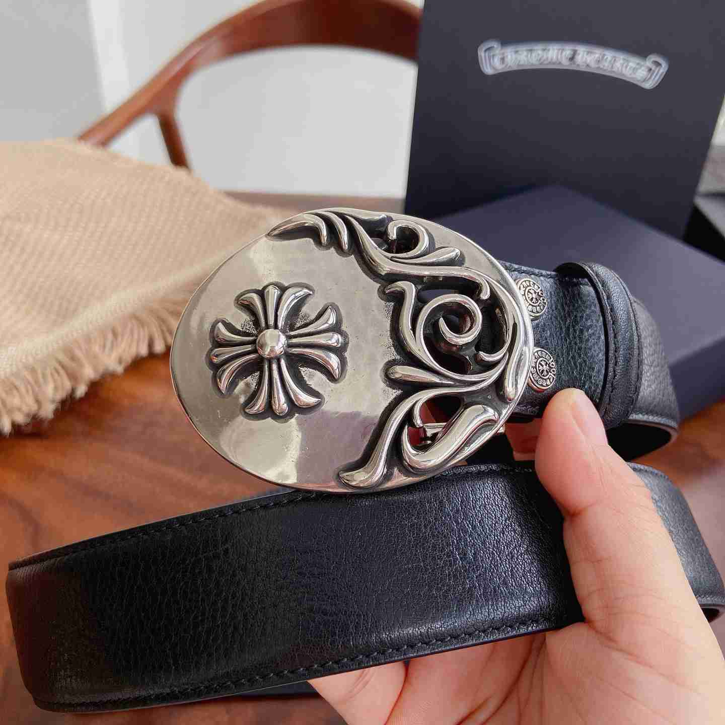 Chrome Hearts Leather Belt   - DesignerGu