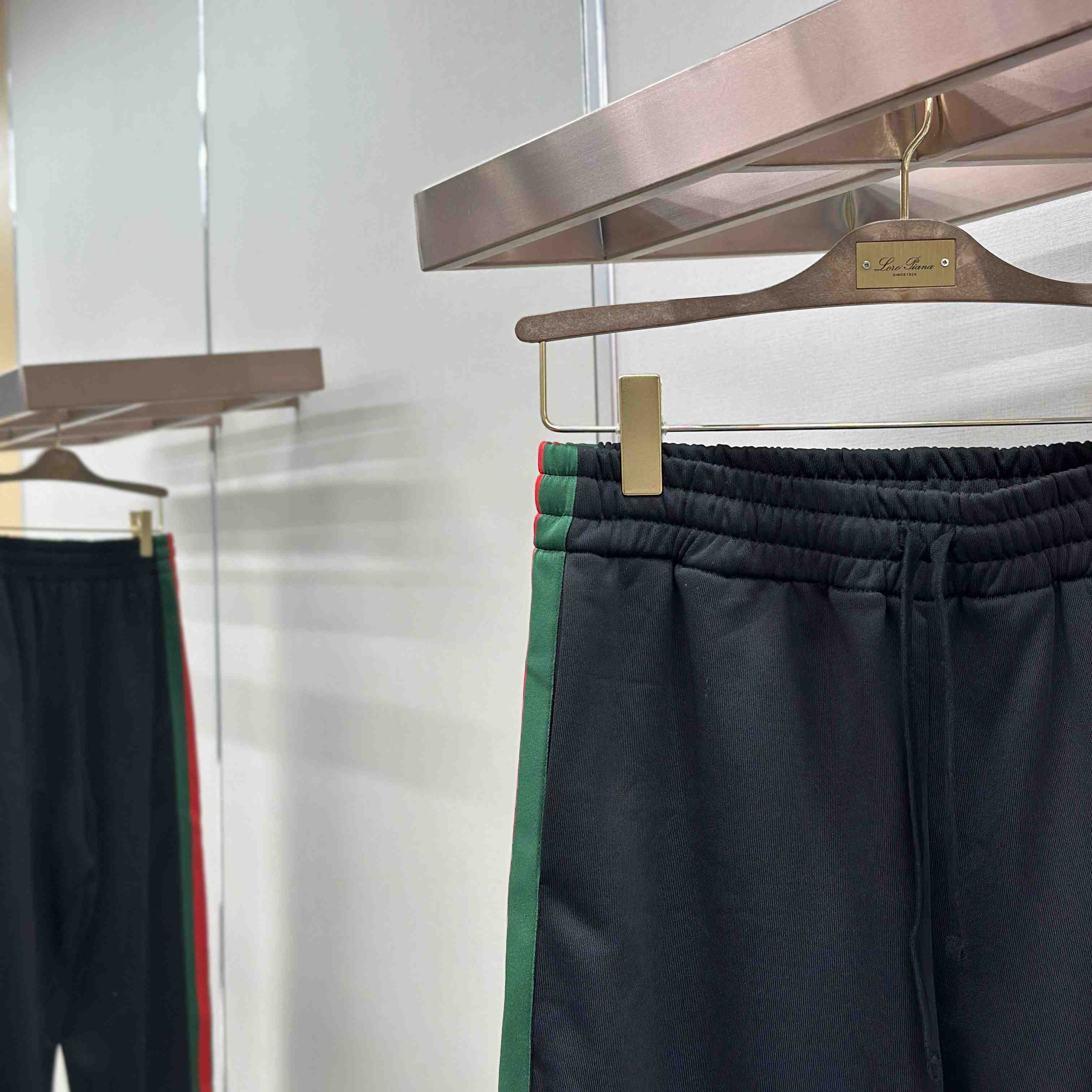 Gucci Silk Cotton Sportswear Pants With Web - DesignerGu