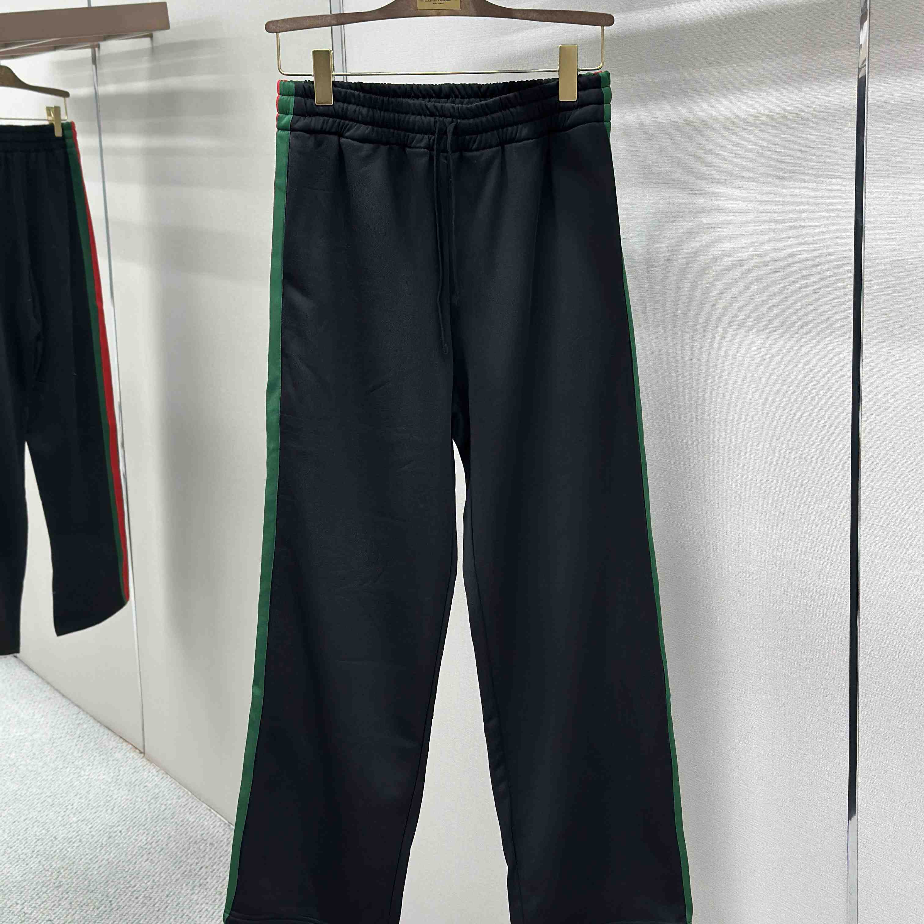 Gucci Silk Cotton Sportswear Pants With Web - DesignerGu