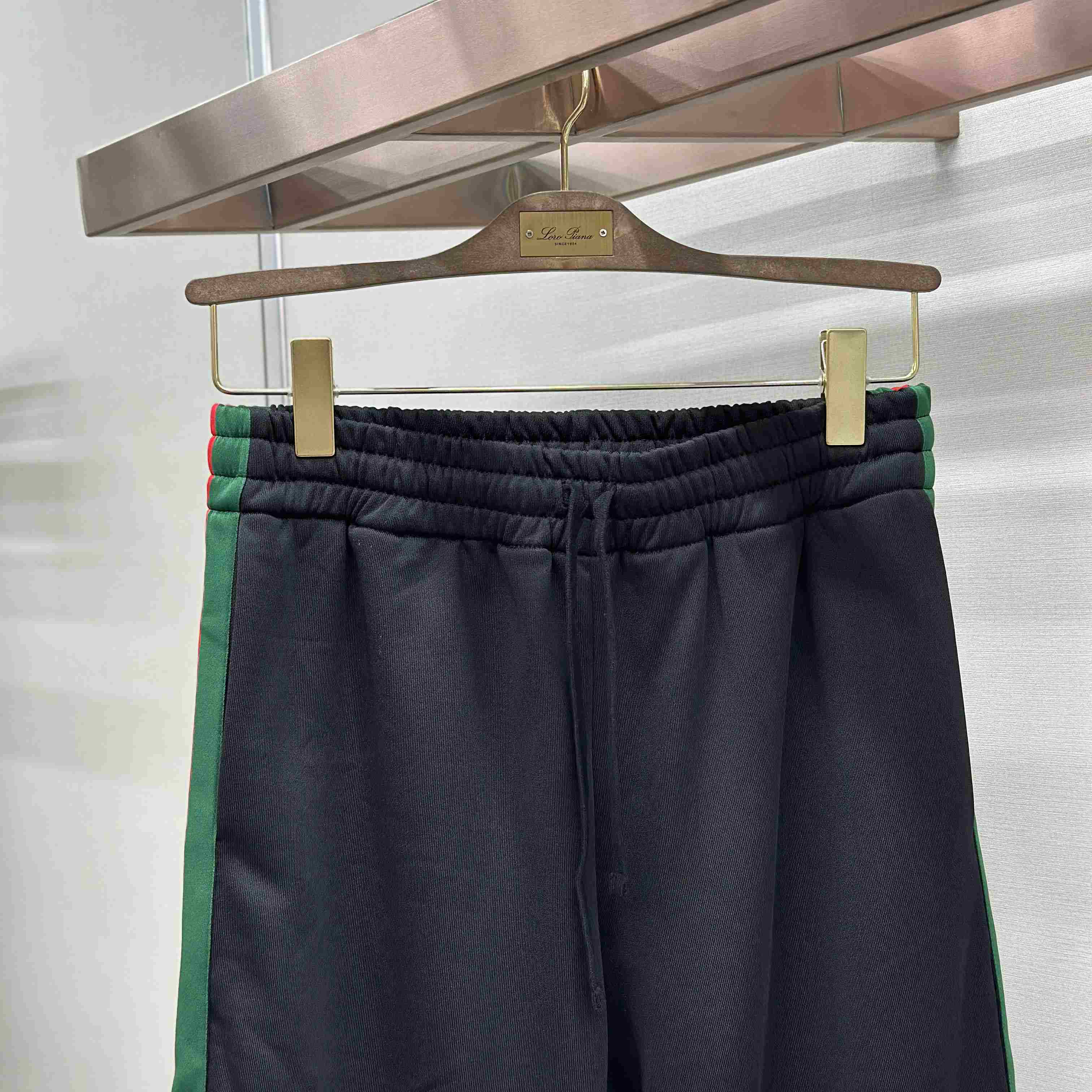 Gucci Silk Cotton Sportswear Pants With Web - DesignerGu