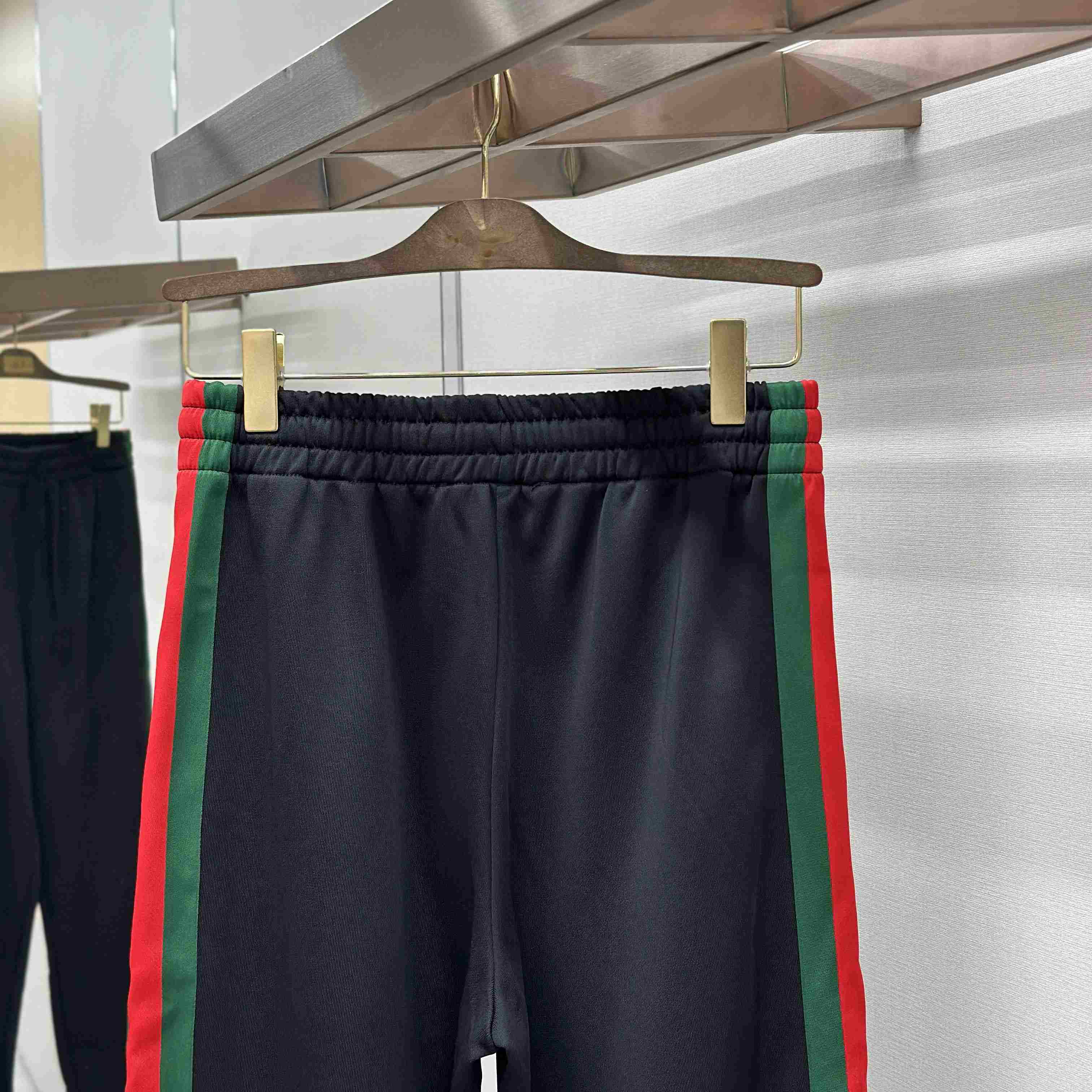 Gucci Silk Cotton Sportswear Pants With Web - DesignerGu