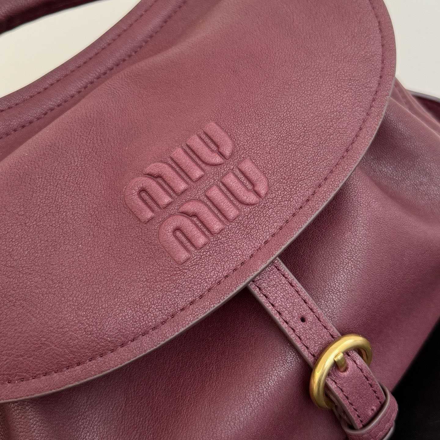 Miu Miu Rendez-Vous Nappa Leather Bag - DesignerGu