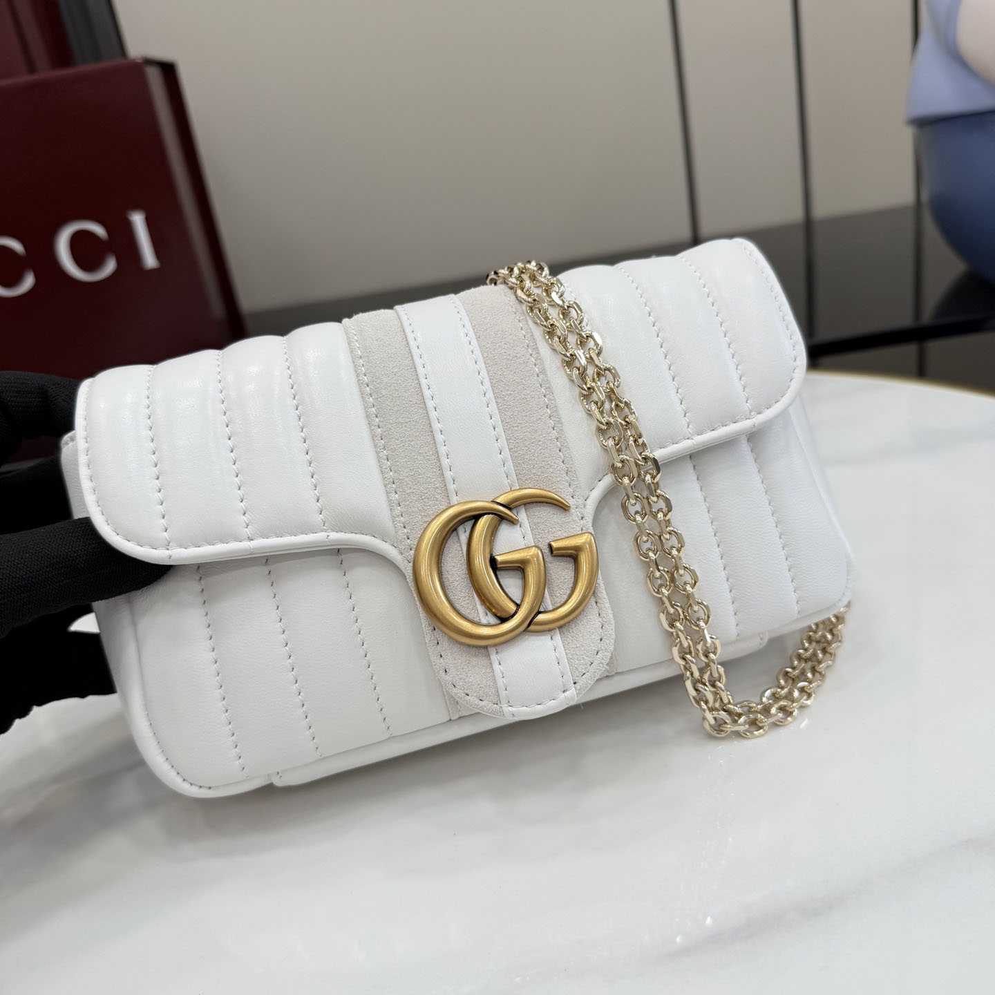 Gucci Jetset GG Marmont Small Shoulder Bag A006X1 - DesignerGu