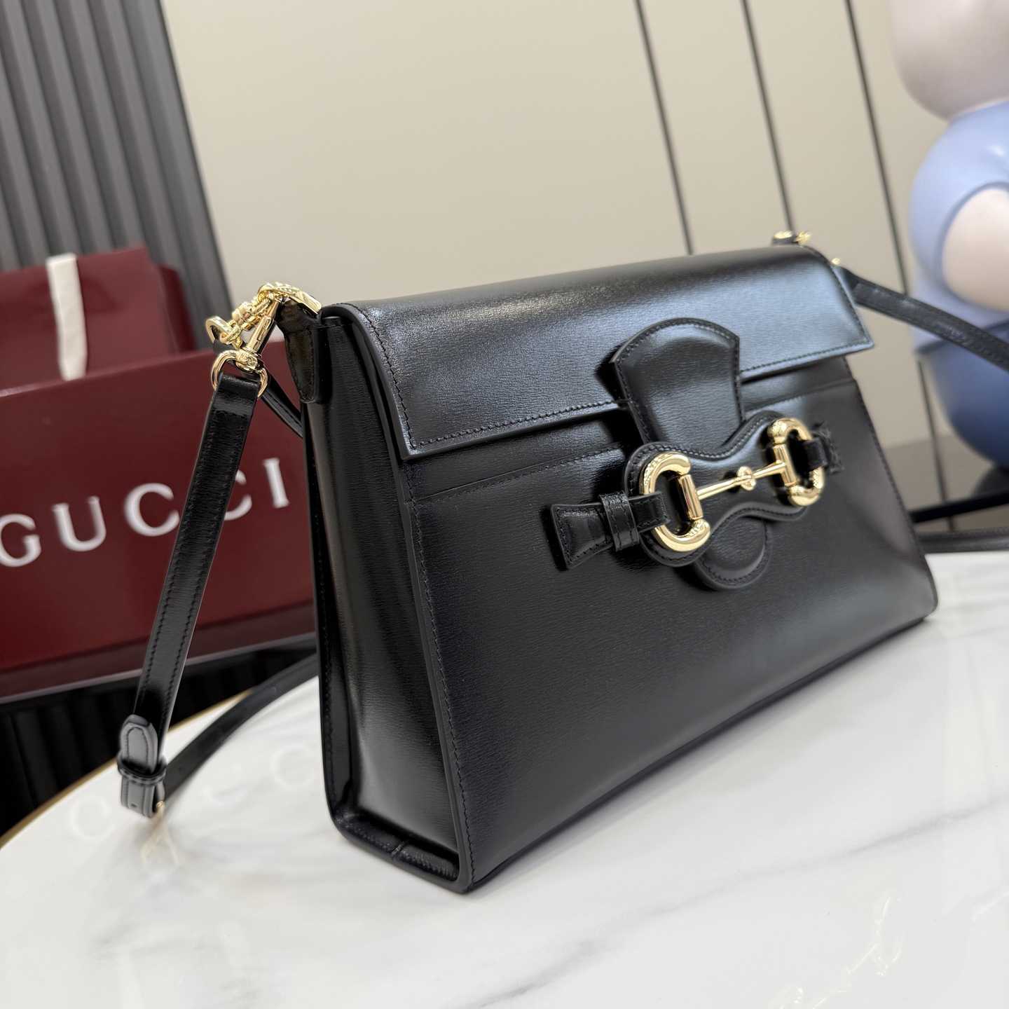 Gucci Horsebit Duomo Medium Top Handle Bag A006N6 - DesignerGu