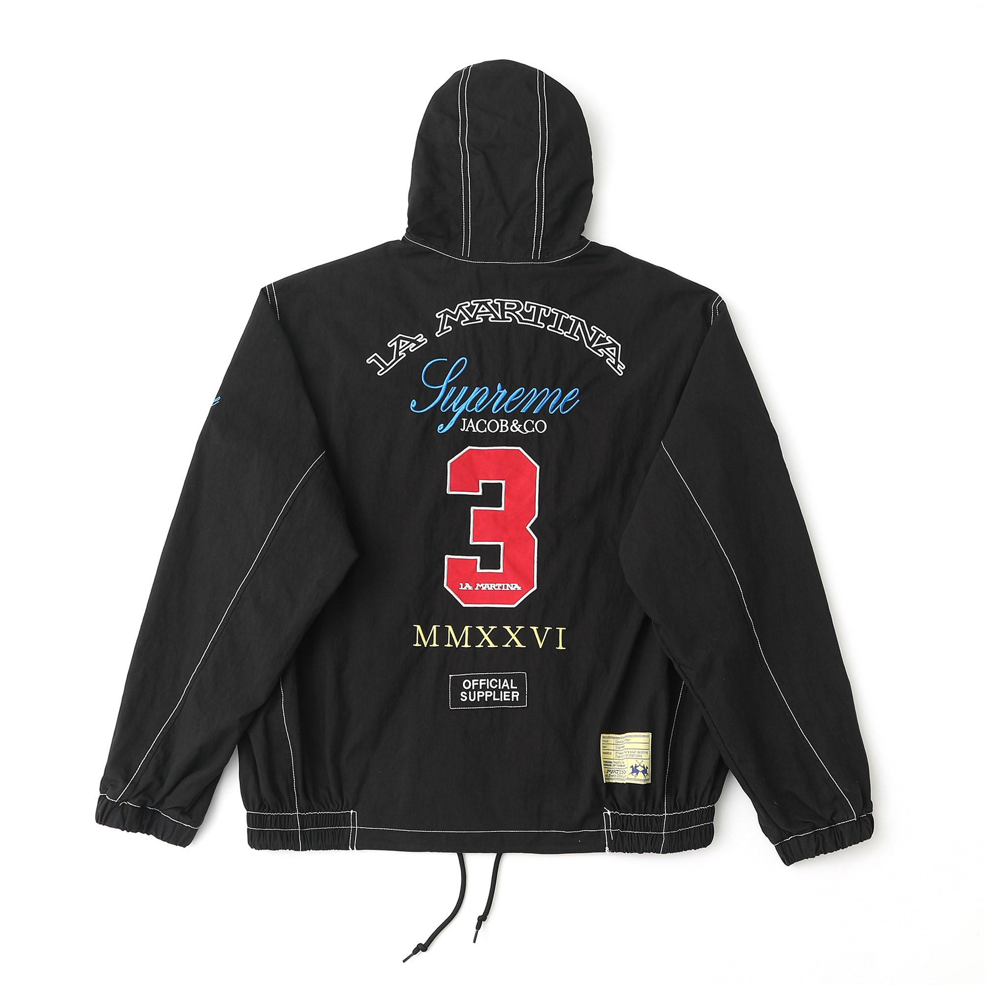 Supreme x La Martina x Jacob & Co Lightweight Hooded Jacket 'Black' - DesignerGu