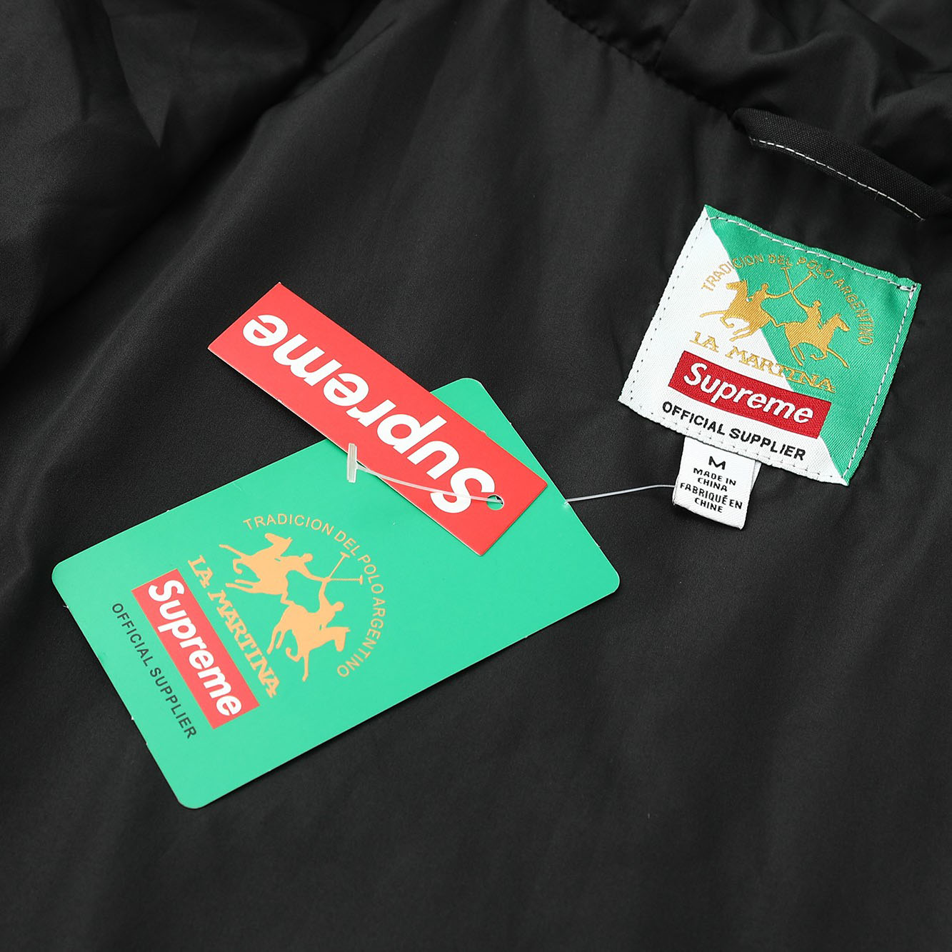 Supreme x La Martina x Jacob & Co Lightweight Hooded Jacket 'Black' - DesignerGu