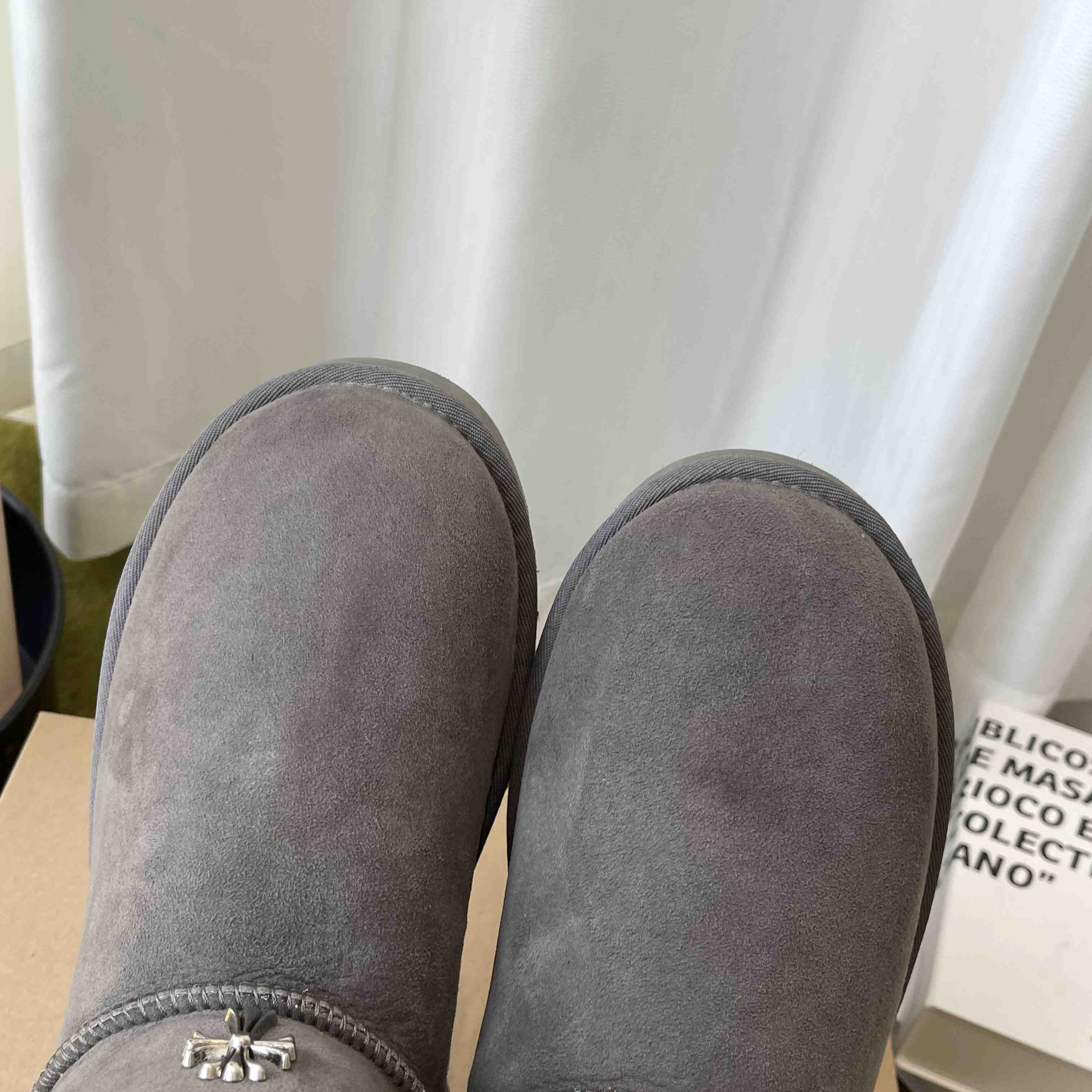 Chrome Hearts Cross Embellished Ugg Boots - DesignerGu