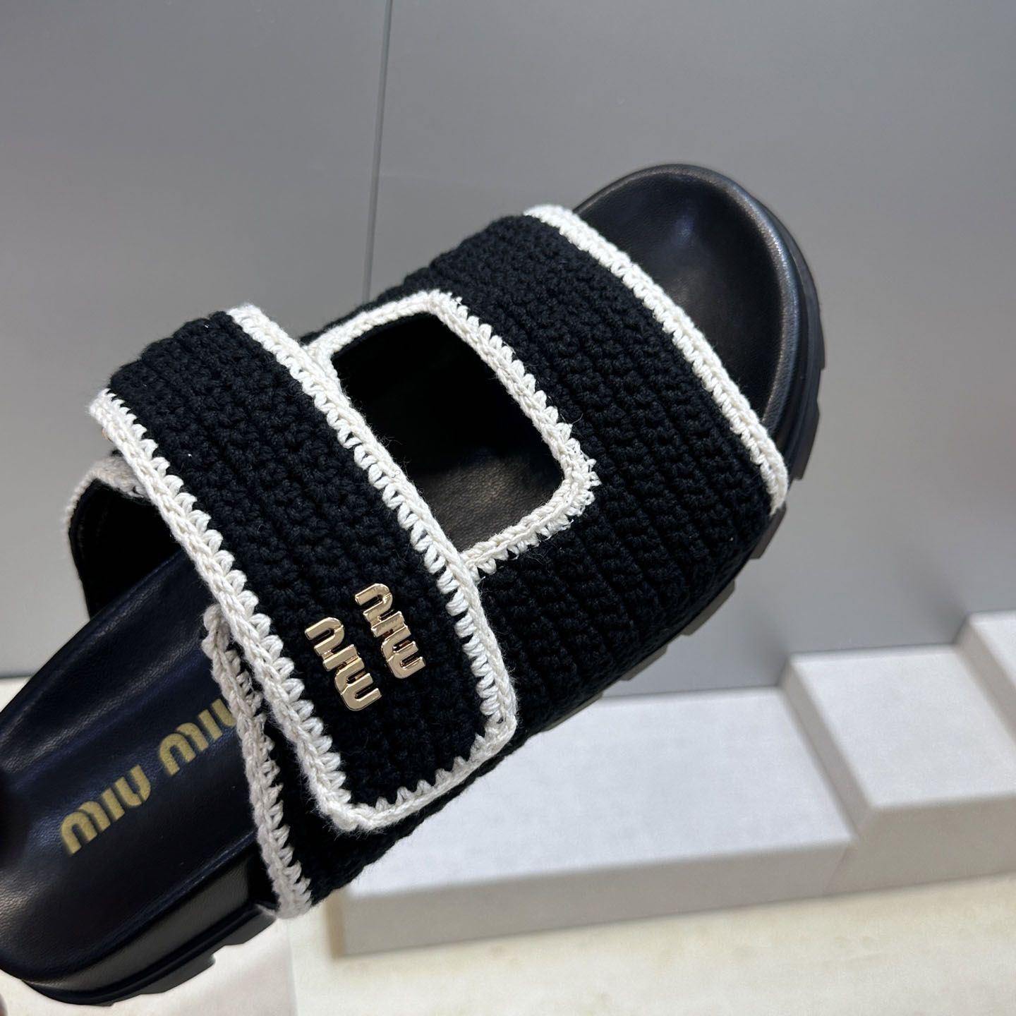 Miu Miu Crochet Sandals - DesignerGu