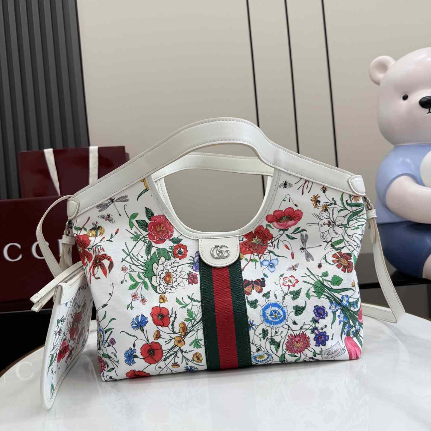 Gucci Giglio Small Tote Bag 860845 - DesignerGu