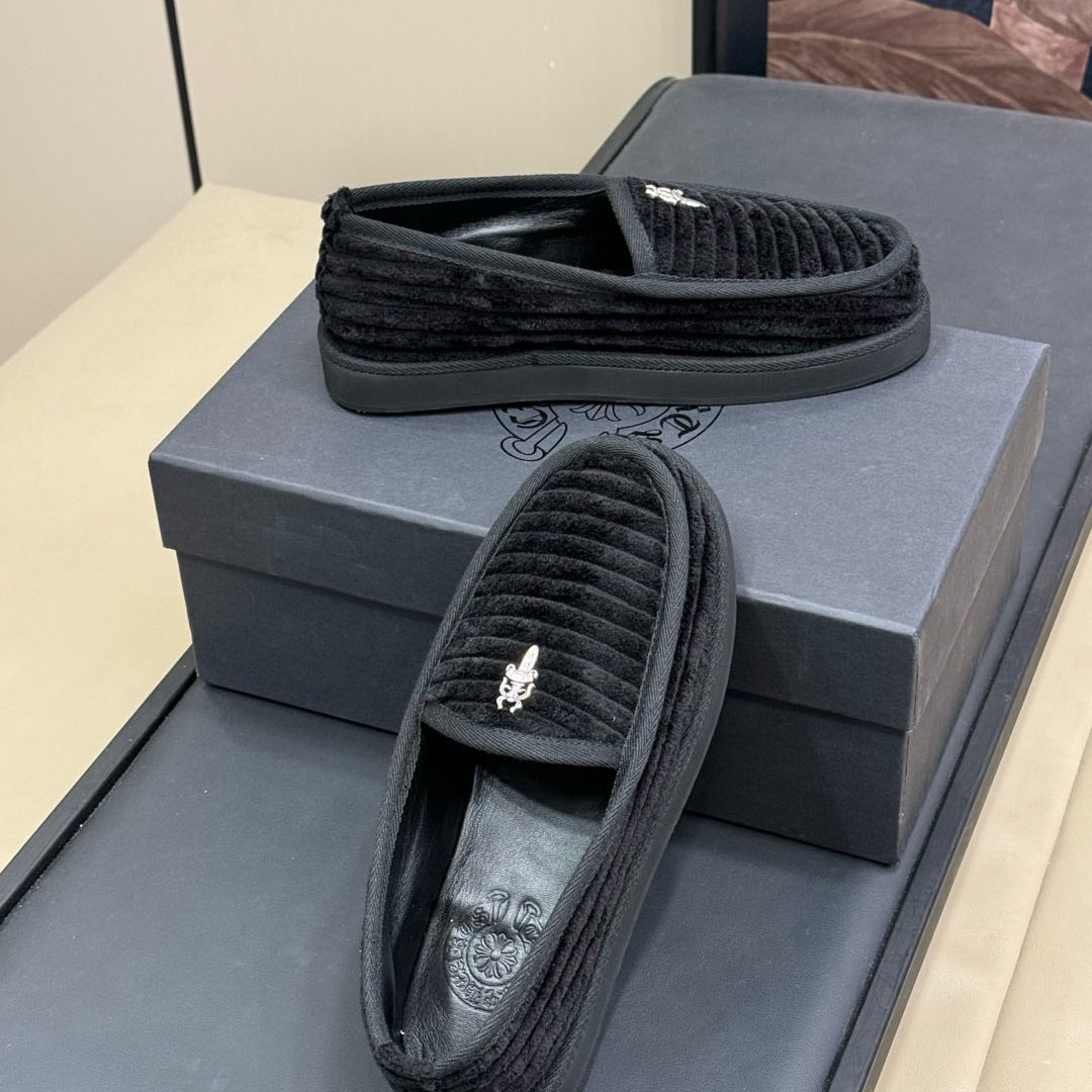 Chrome Hearts Corduroy Dagger Loafers  - DesignerGu