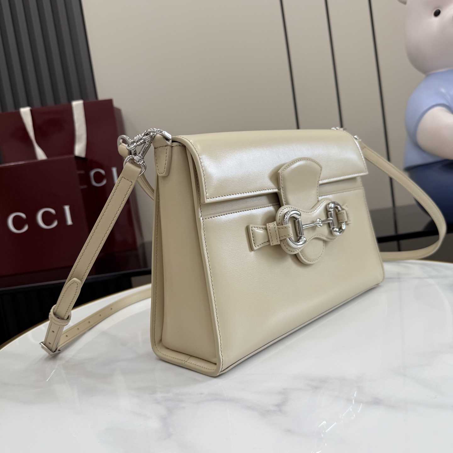 Gucci Horsebit Duomo Medium Top Handle Bag A006N6 - DesignerGu