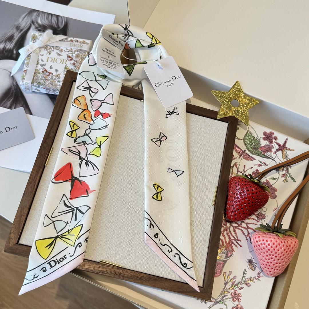 Dior Dioriviera Dior Bows Mitzah Scarf - DesignerGu